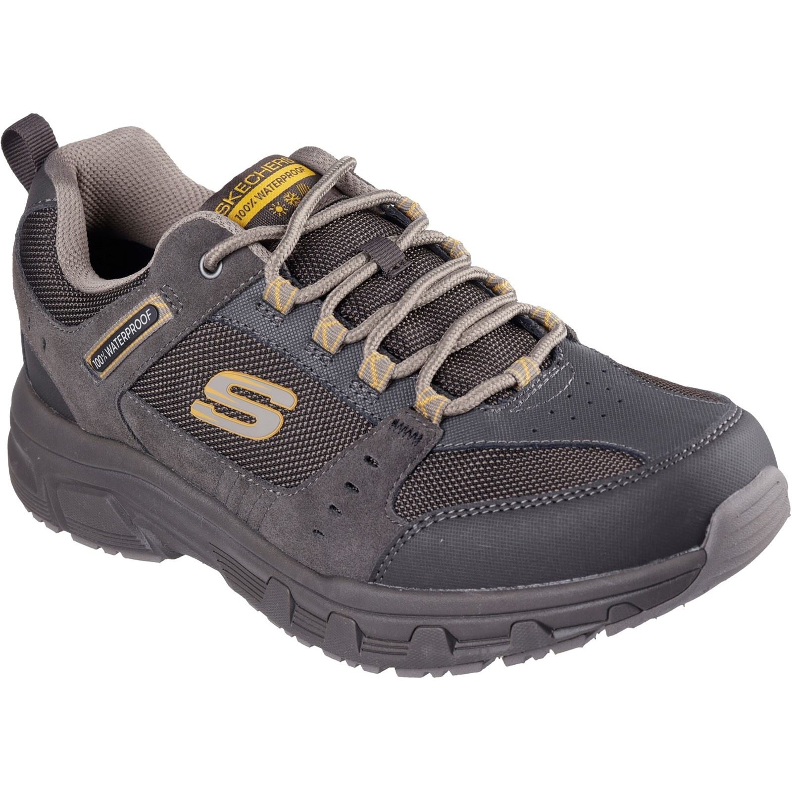 Skechers Oak Canyon - Rydell Leder Herren Wanderstiefel In Stein/Braun