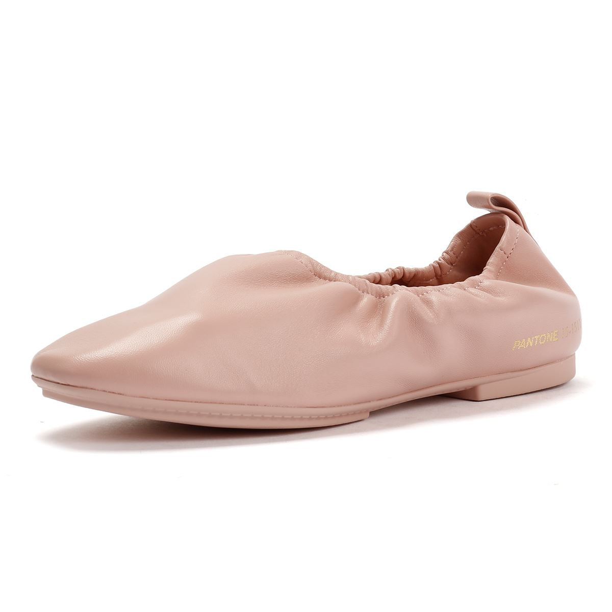 FitFlop X Pantone Delicato Ballerina Leder Damen Rosa Schuhe