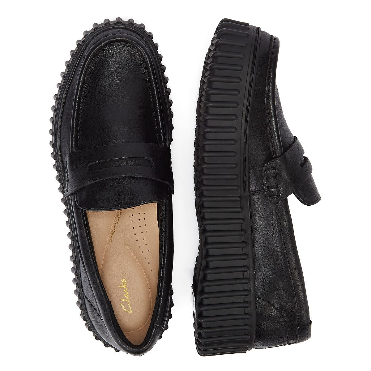 Clarks Main Torhill Penny Leder Damenschuhe In Schwarz Für Optimalen Komfort