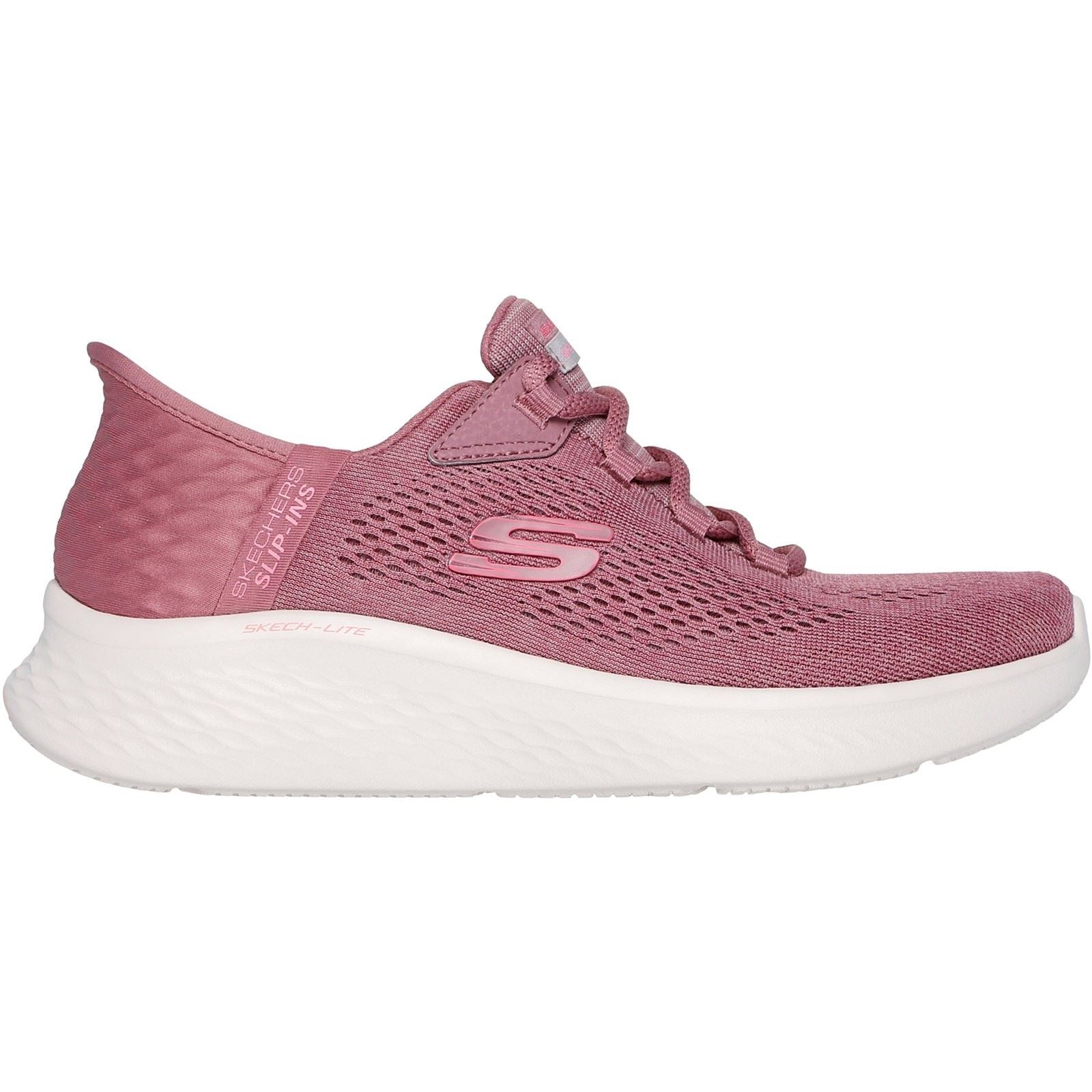 Skechers Skech-Lite Pro Natural Damen Textil Sneaker In Dunklem Malvenfarben