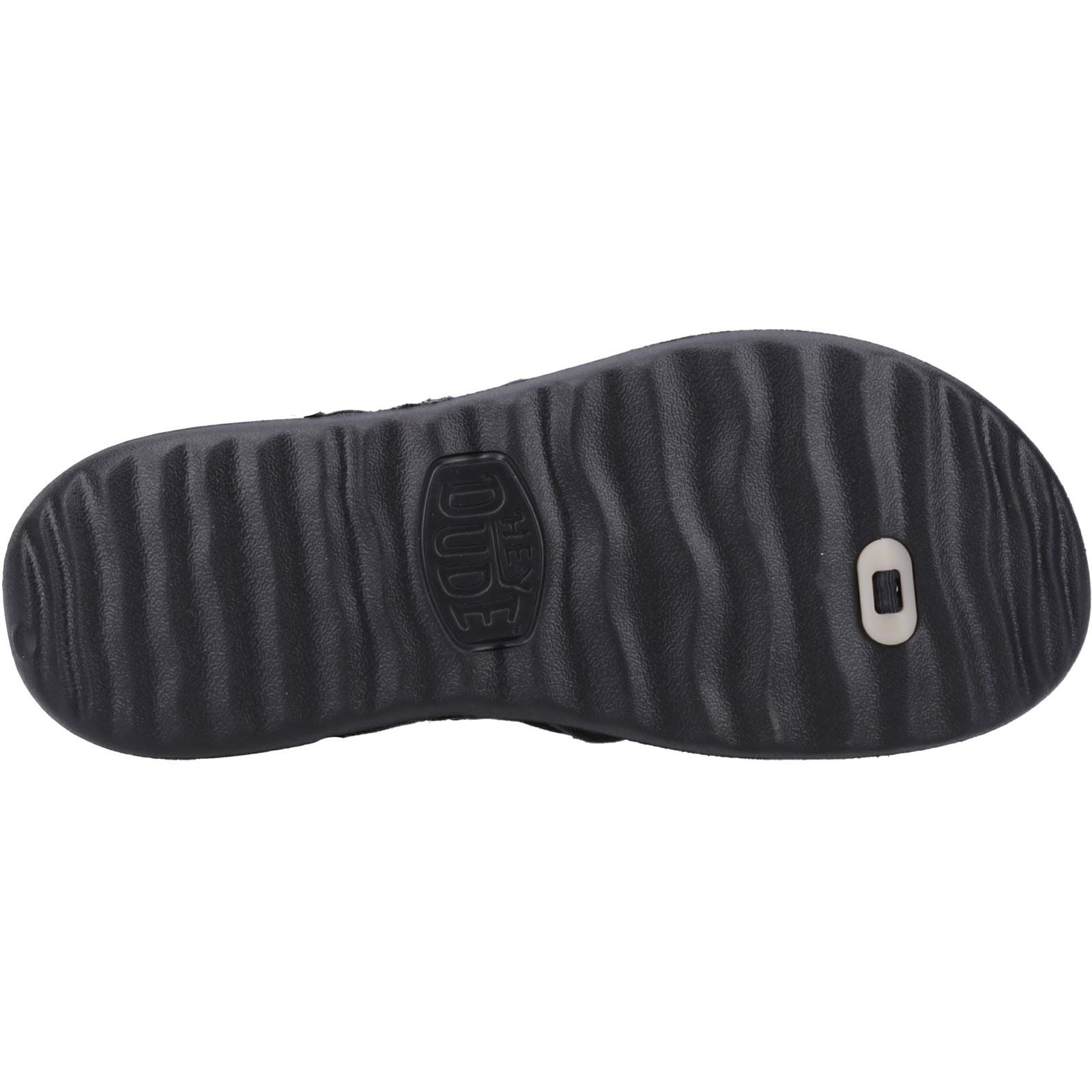 HEYDUDE Myers Flip Sport Mode Herren Schwarze Sandalen