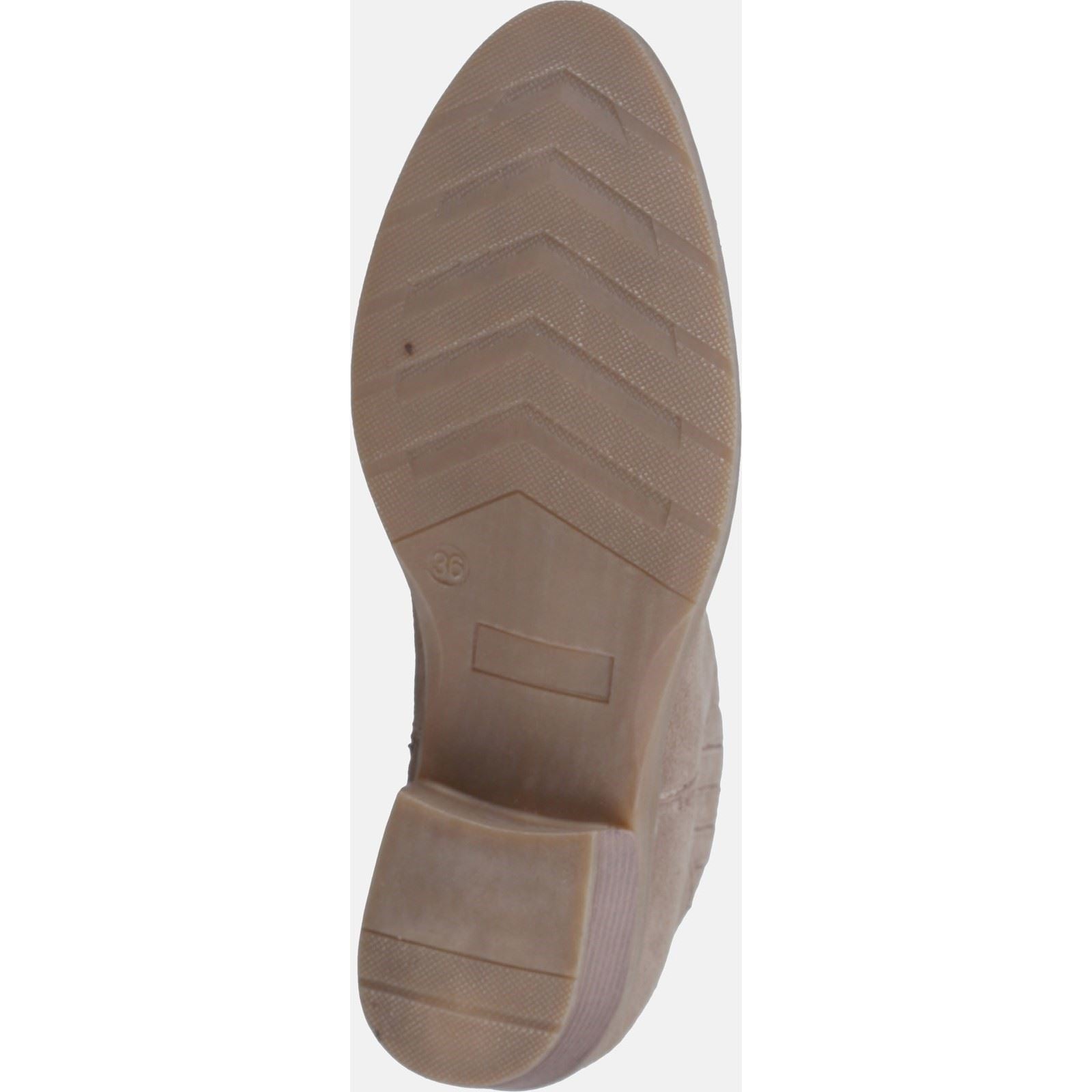 Hush Puppies Isobel Leder Damen Stiefel In Taupe