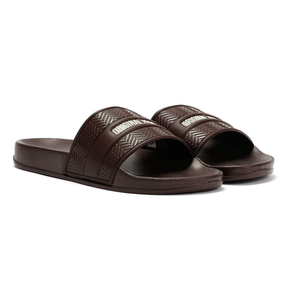 Penguin Paradise Herren Braune Schlappen