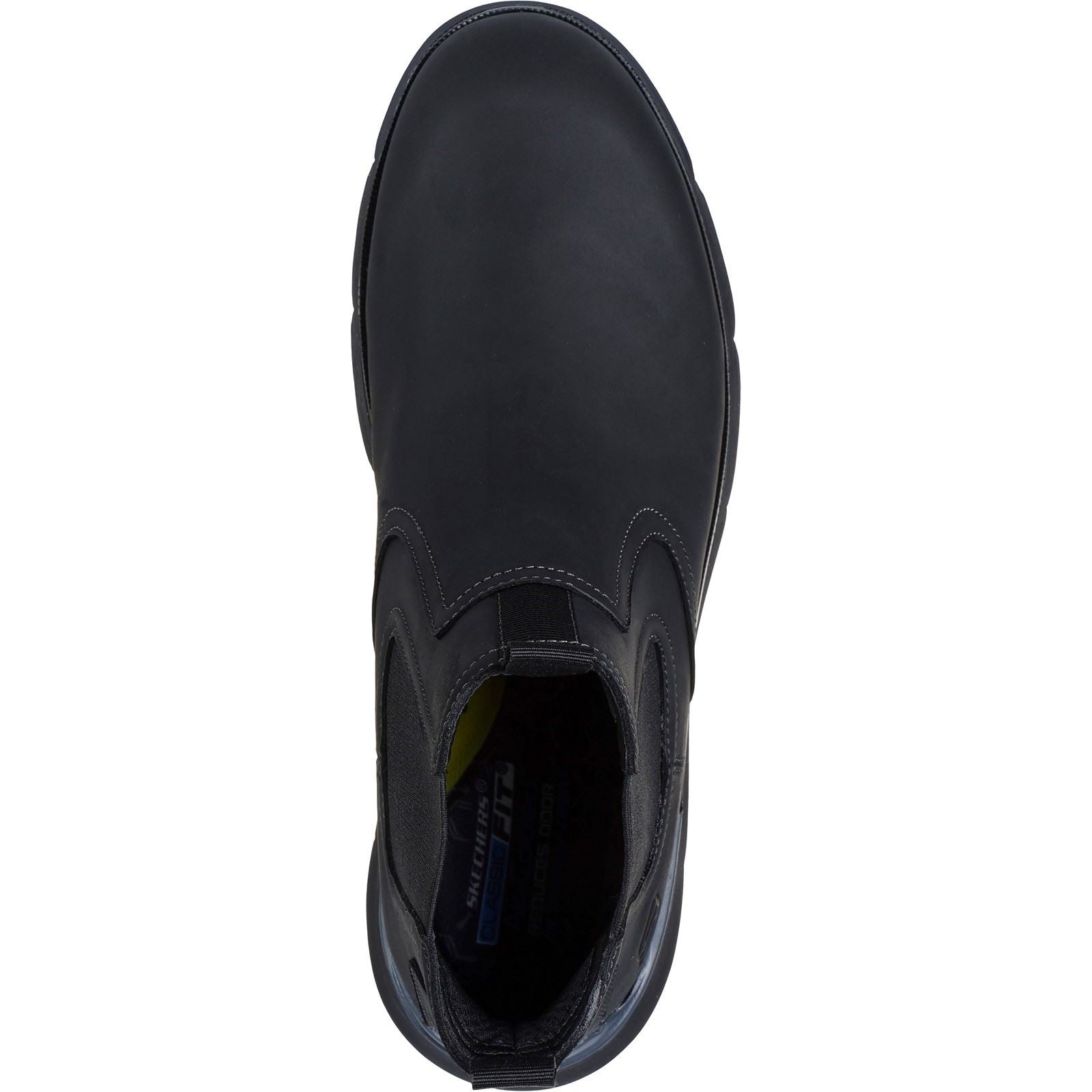 Skechers Augustino Paulo Schwarze Farbe Herrenlederstiefel