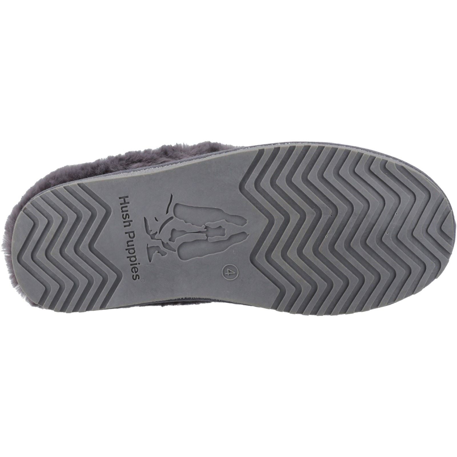 Hush Puppies Amara Damen Hausschuhe aus Wildleder in Grau