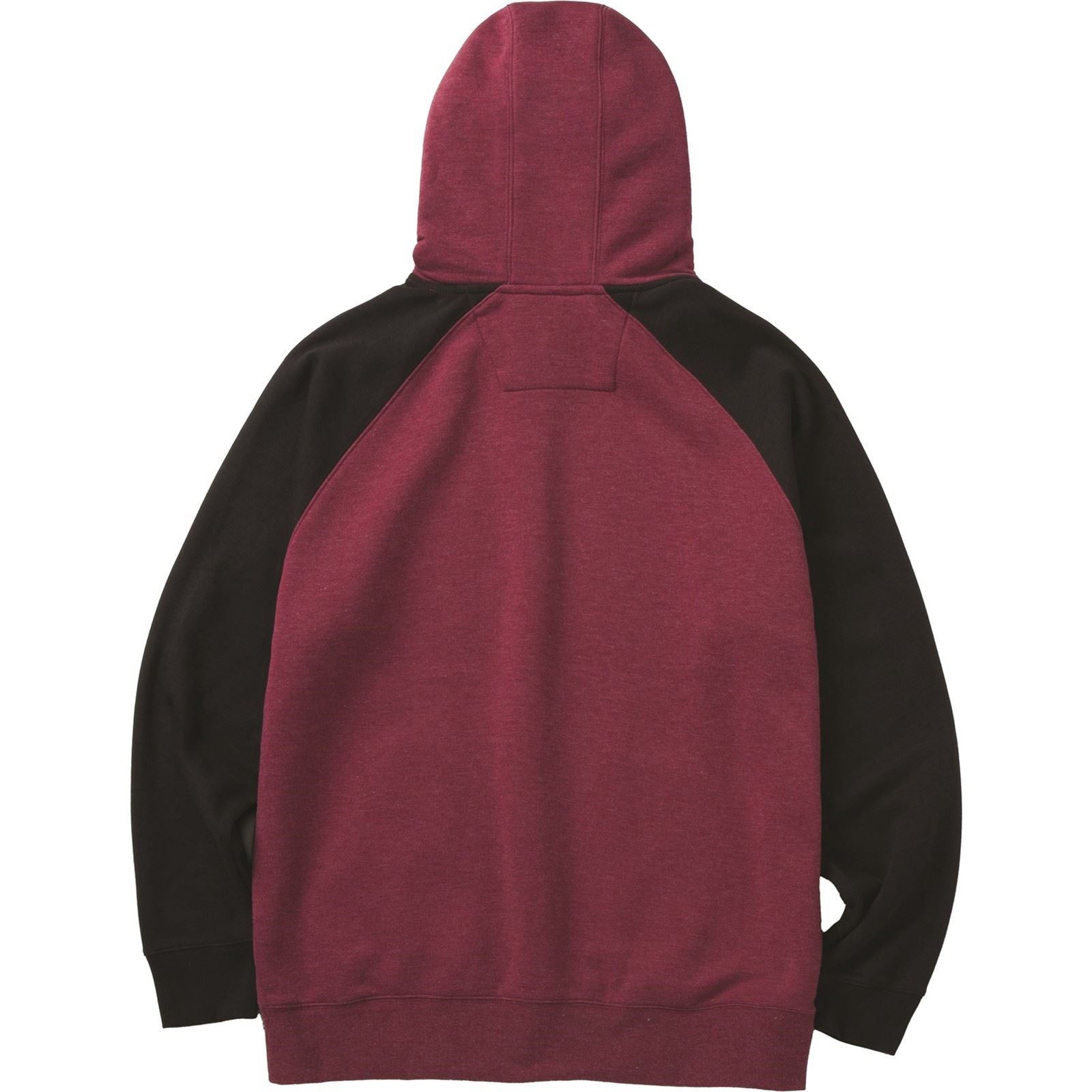 Caterpillar Raglan Baumwolle Herren Roter Kapuzenpullover