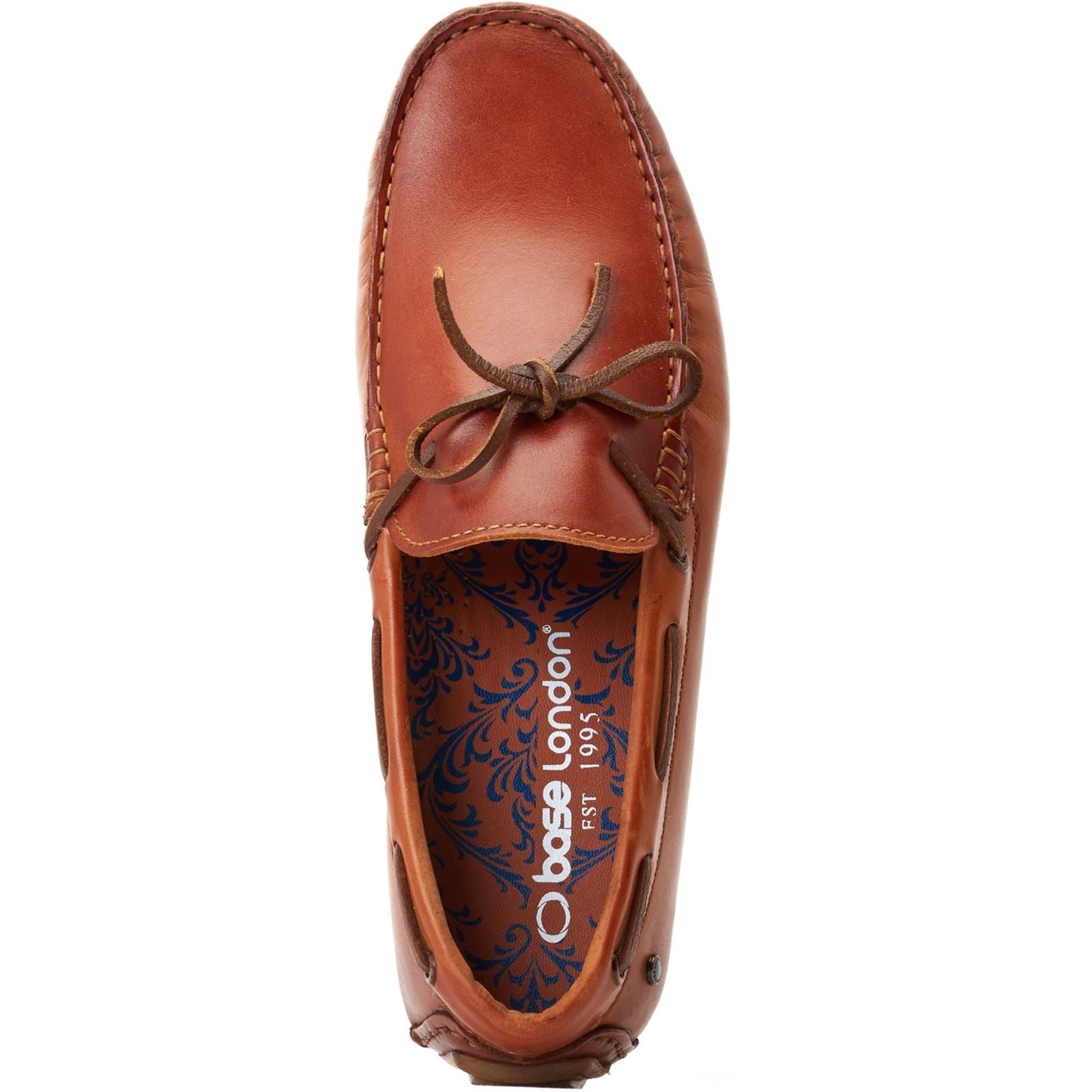 Base London Brooks Herren Mokassins Aus Gebranntem Tan-Leder