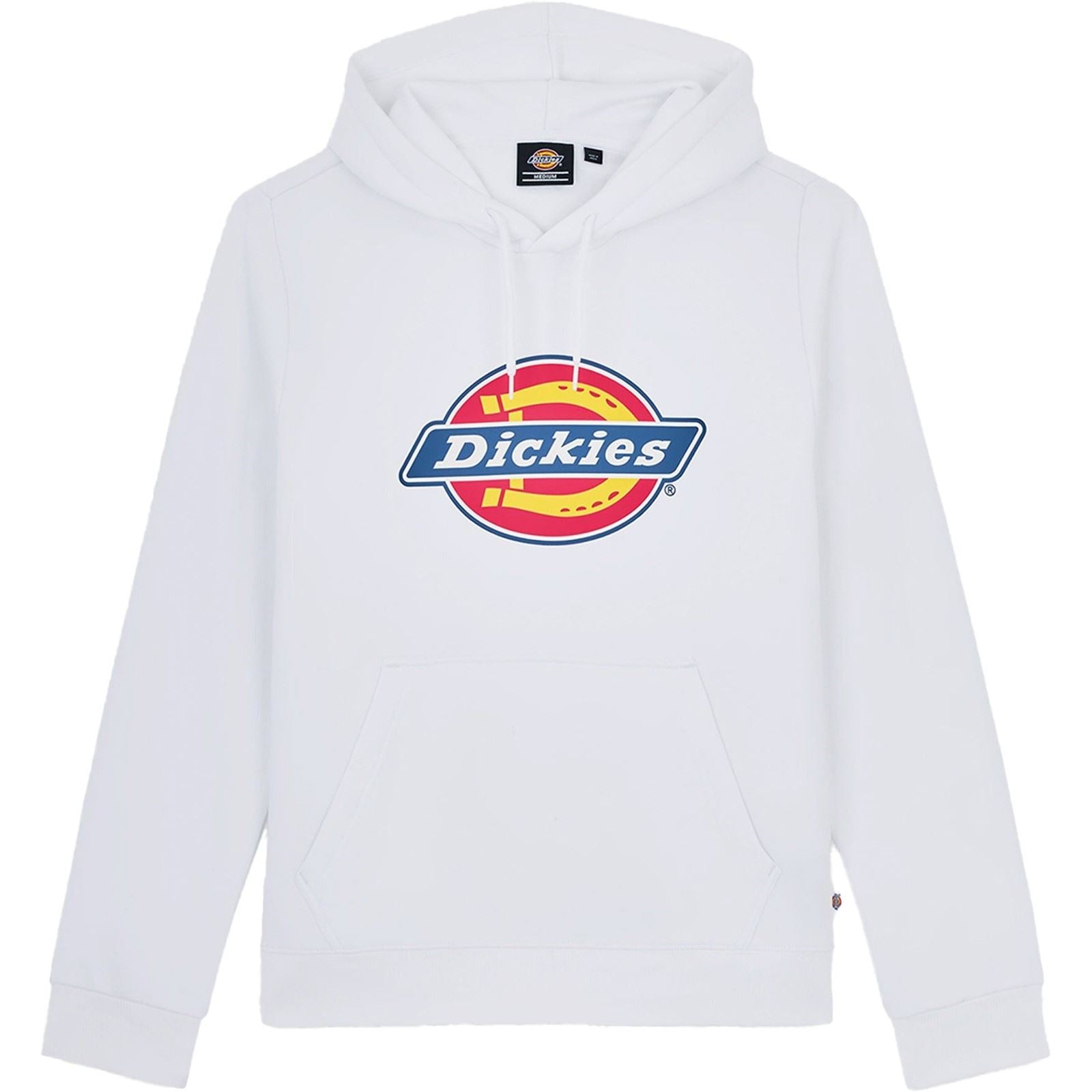 Dickies Icon Logo Polyester Unisex Erwachsene Weißes Kapuzensweatshirt