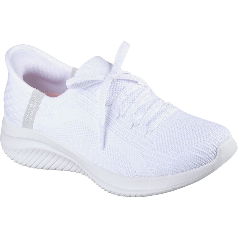 Skechers Ultra Flex 3.0 Brilliant Path Textiler Damen Sneaker In Weiß