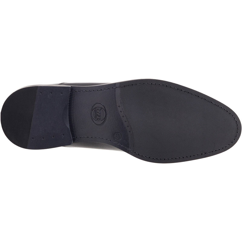 Base London Magnus Leder Herrenschuhe In Schwarz Oxford Stil