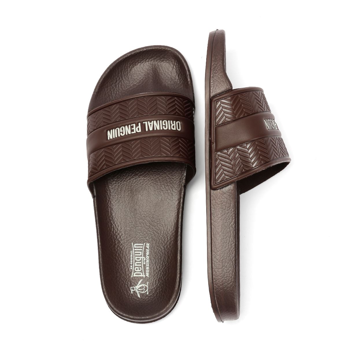 Penguin Paradise Herren Braune Sandalen