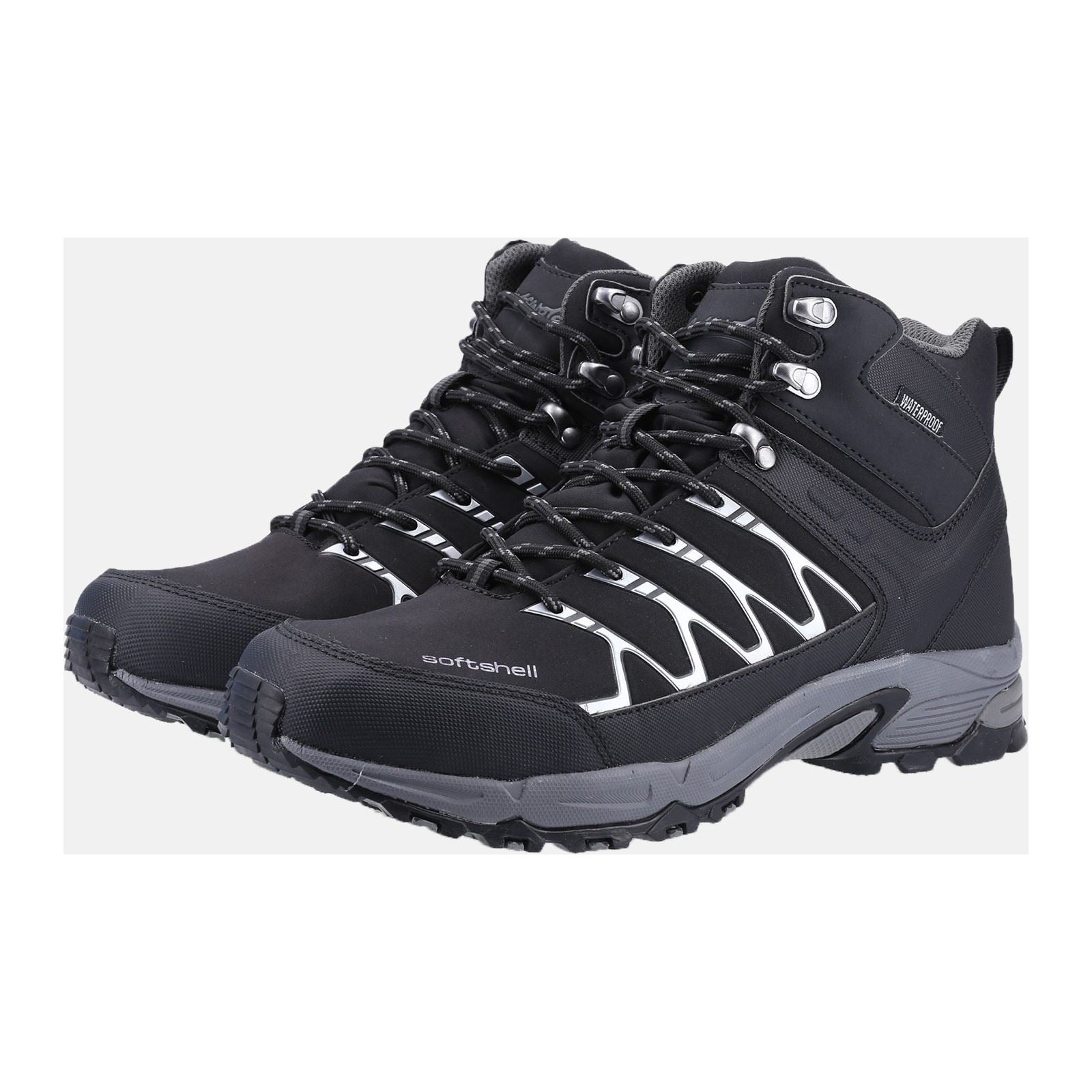 Cotswold Abbeydale Mid Herren-Wanderstiefel In Schwarz/Grau