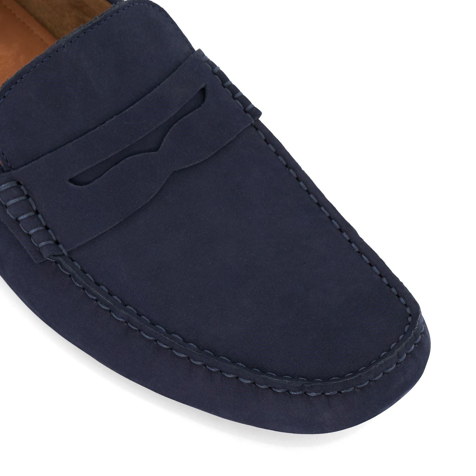 Dune Bradlay Herren Mokassins Aus Wildleder In Blau