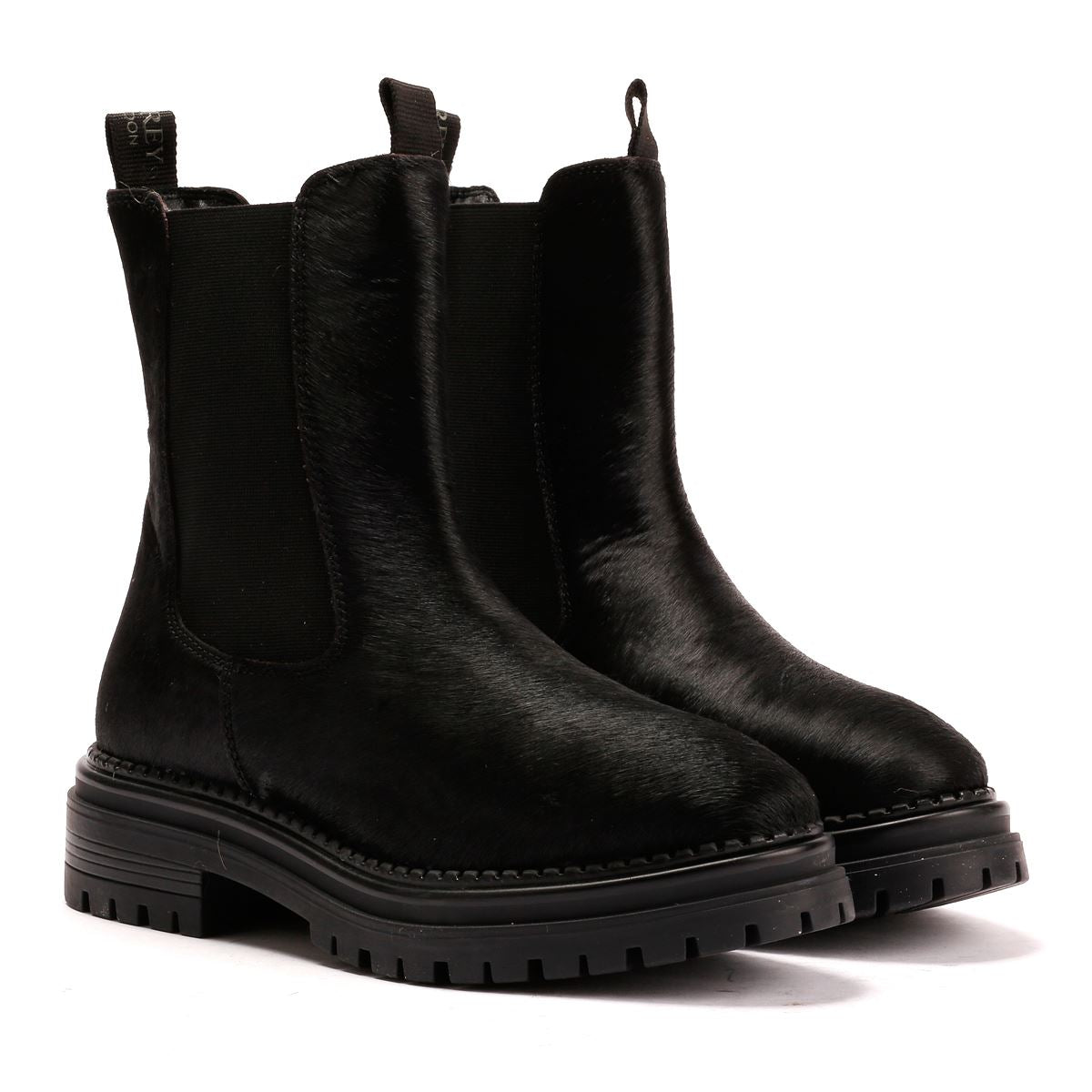 Osprey London The Hampton Chelsea Leder Damen Schwarze Stiefel