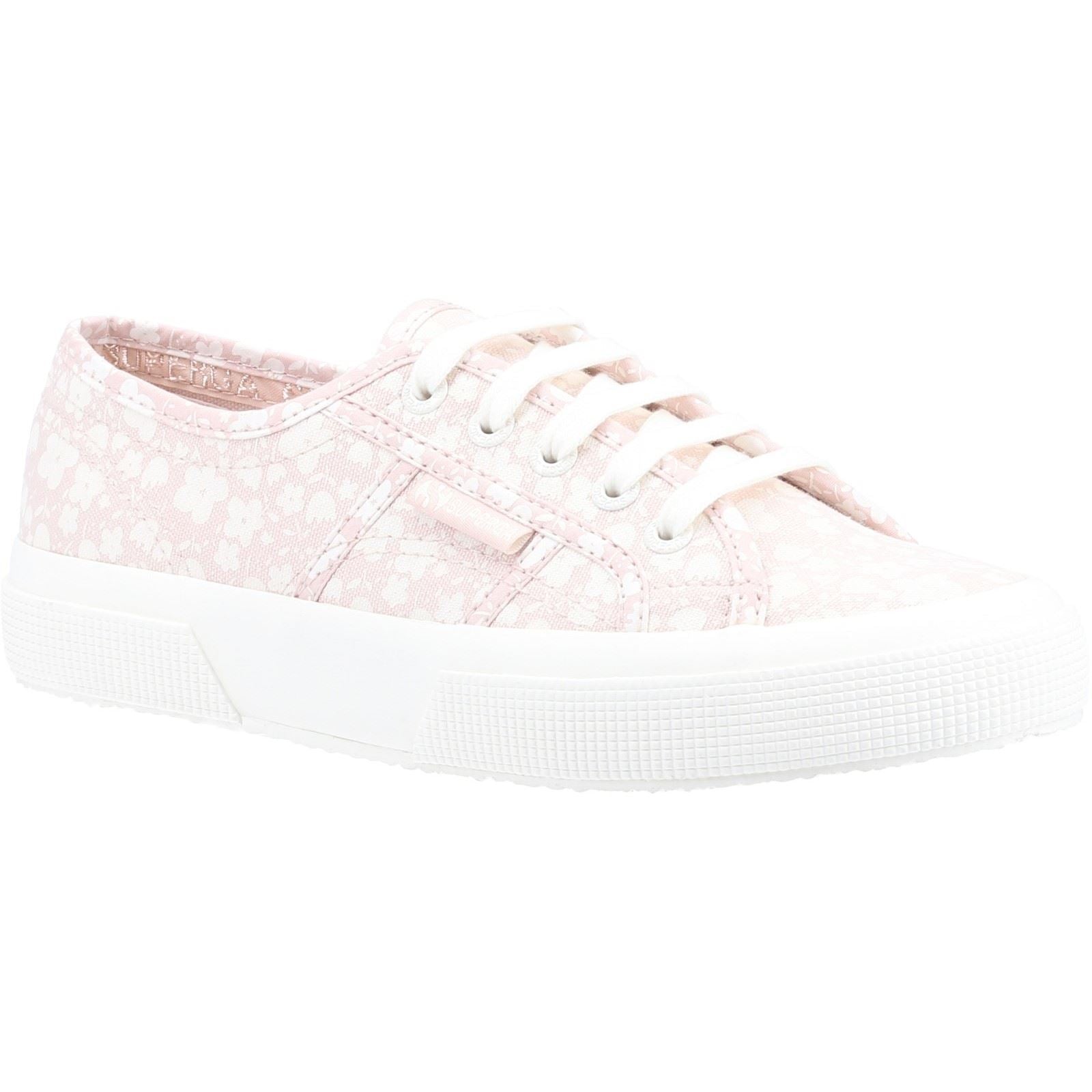Superga 2750 Print 100% Baumwolle Damen Rosa/Weiße Sneakers