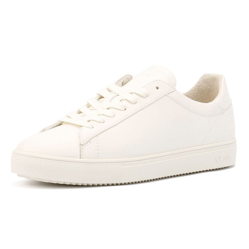 Clae Bradley Essentials Leder Herren Weiße Sneakers