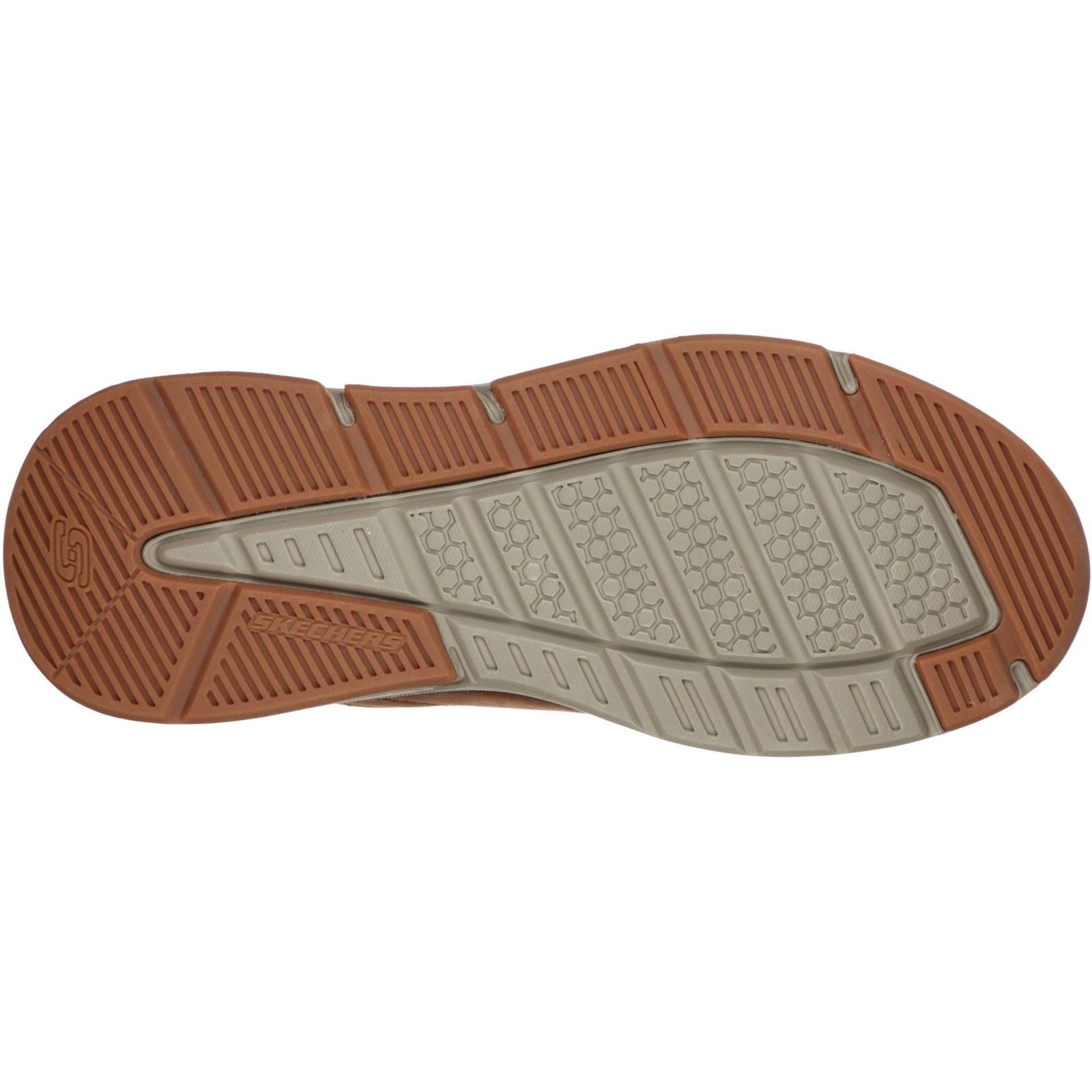 Skechers Benago Hombre Herren Dunkelbraune Sneaker