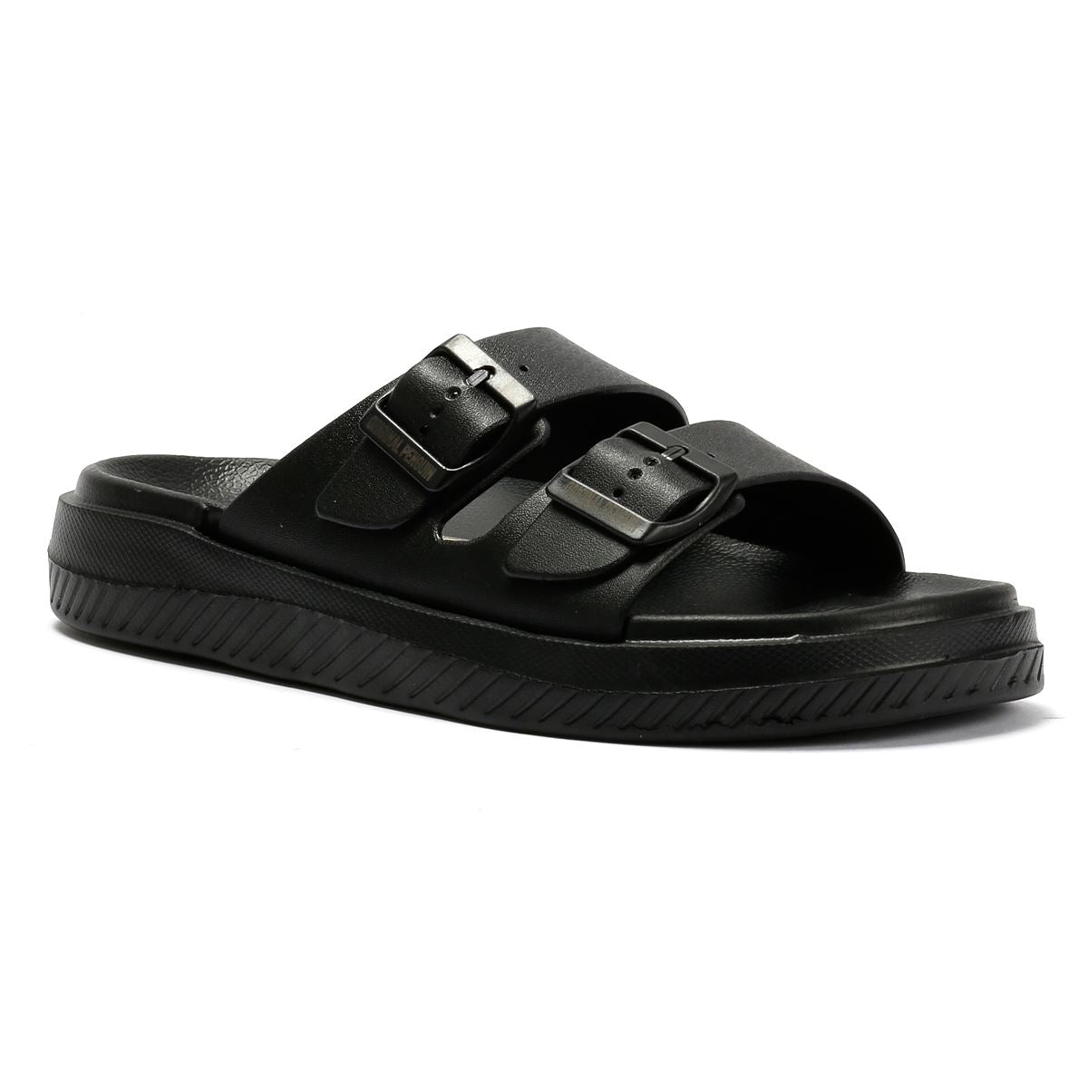 Penguin Playa Herren Schwarze Sandalen