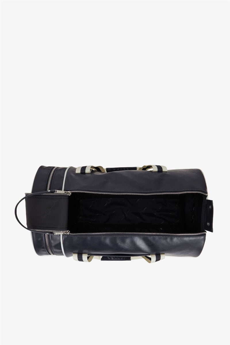Fred Perry Classic Barrel Polyester Navy/Ecru Cross Bag