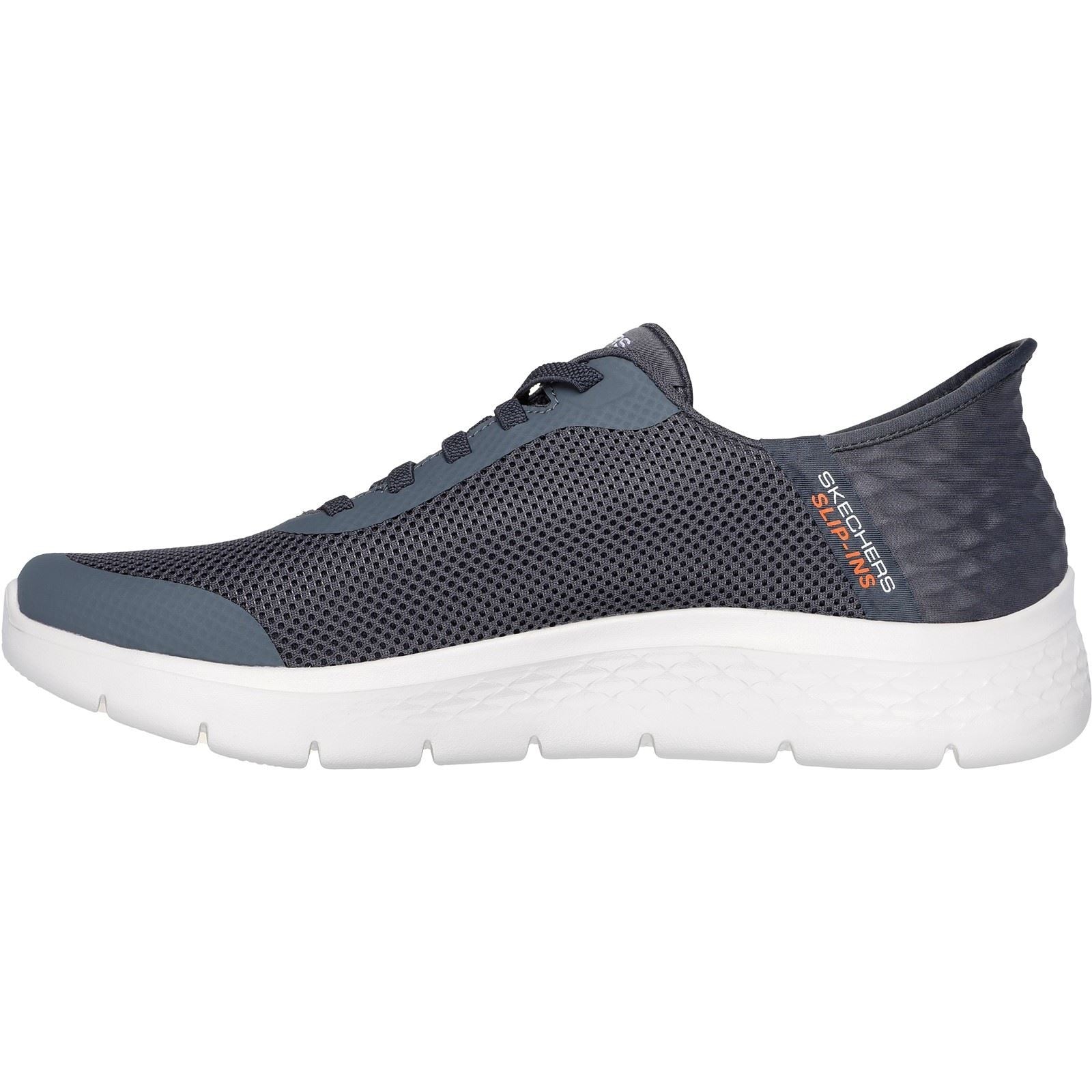 Skechers GO WALK Flex Hands Up Textil Herren Graue Sneakers