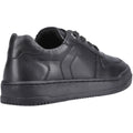 Hush Puppies Dougie Leder Jungen Schwarze Farbe Turnschuhe