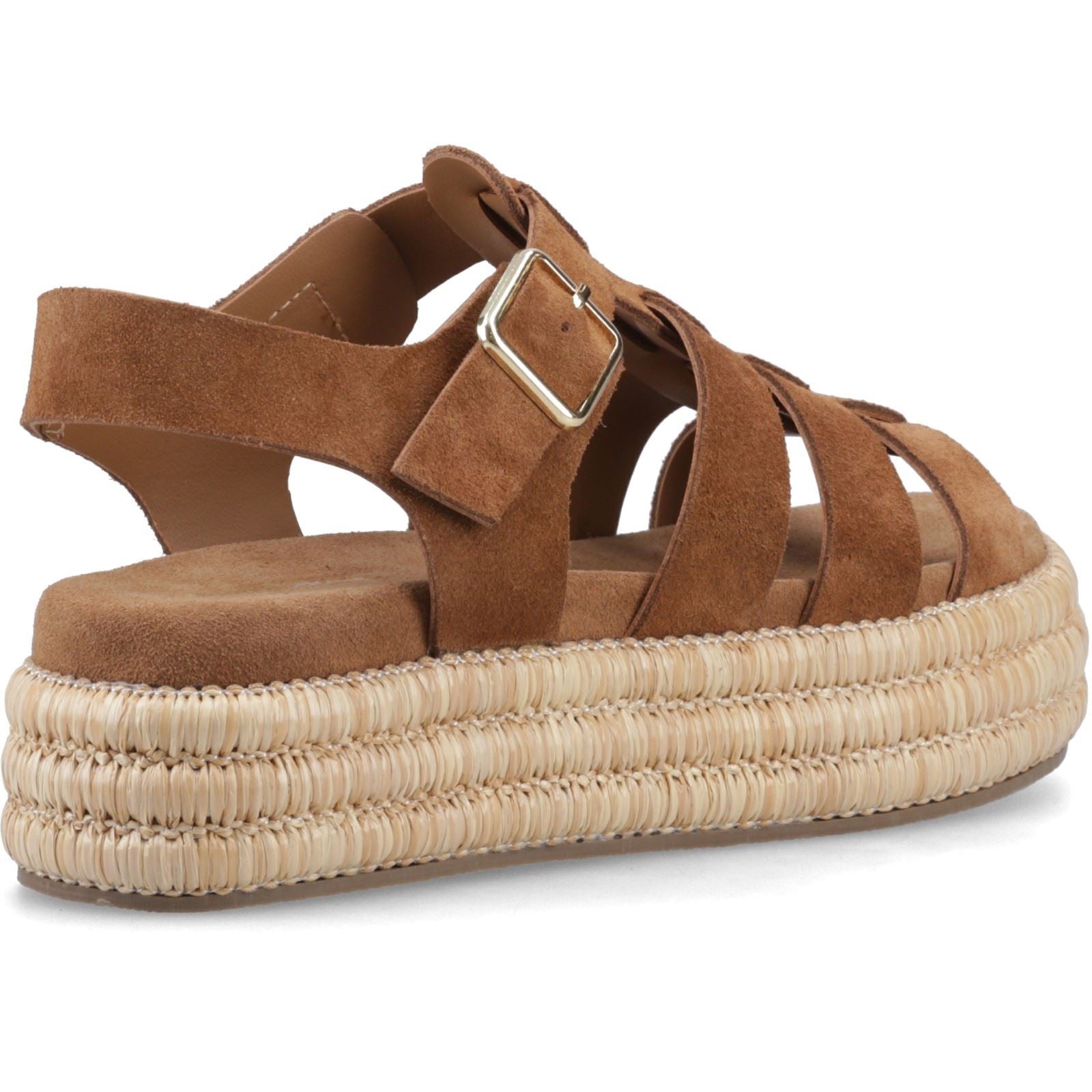 Hush Puppies Rosetta Gladiator Leder Damen Tan Sandalen