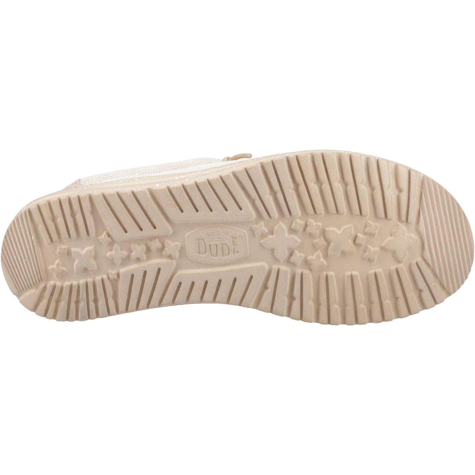 HEYDUDE Wally Coastline Stoff Herren Silber Bootsschuhe