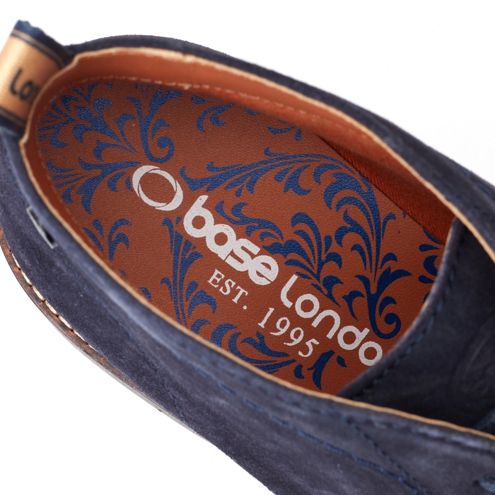 Base London Knebworth Herren Stiefel Aus Leder In Marineblau
