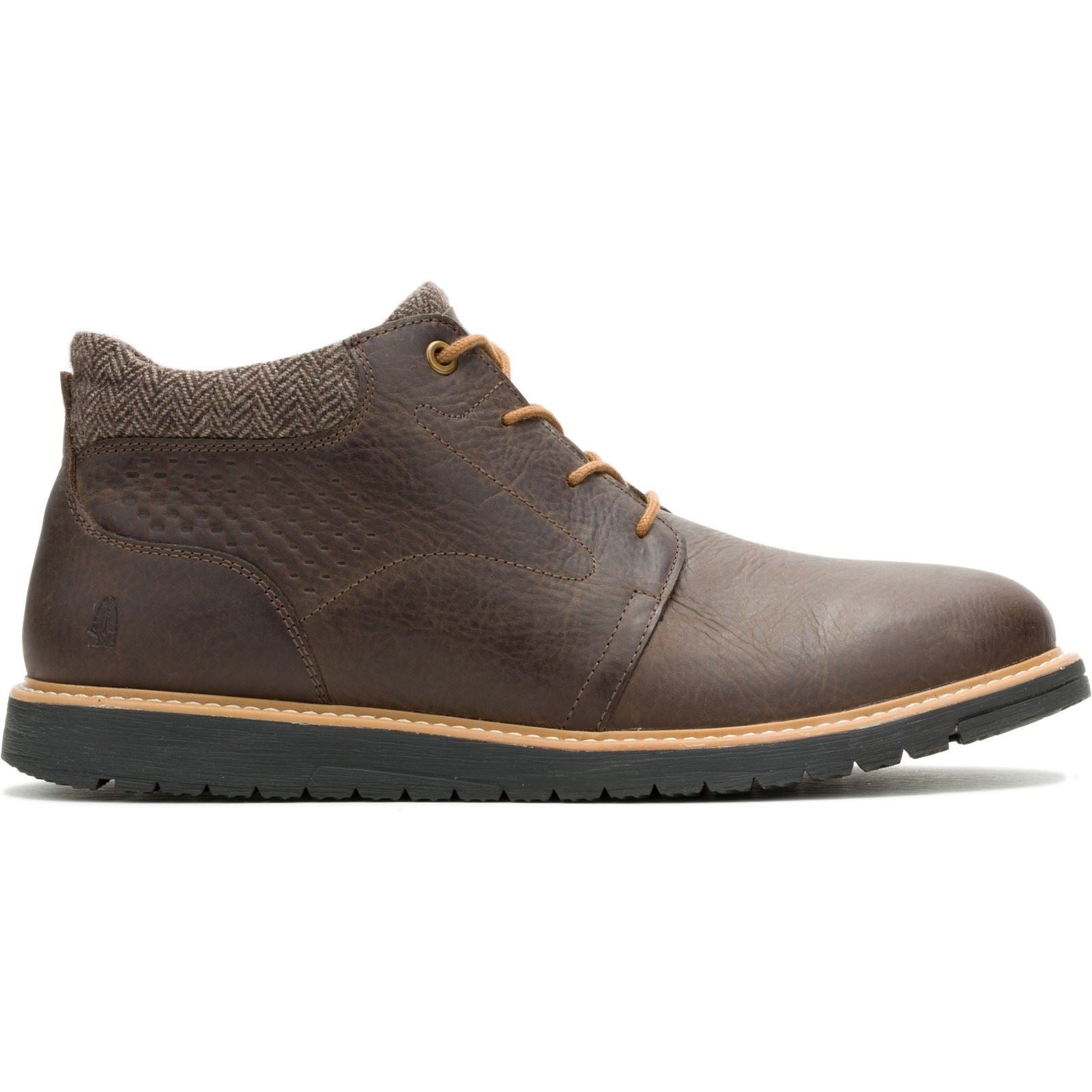 Hush Puppies Jenson Herren Leder Stiefeletten in Braun