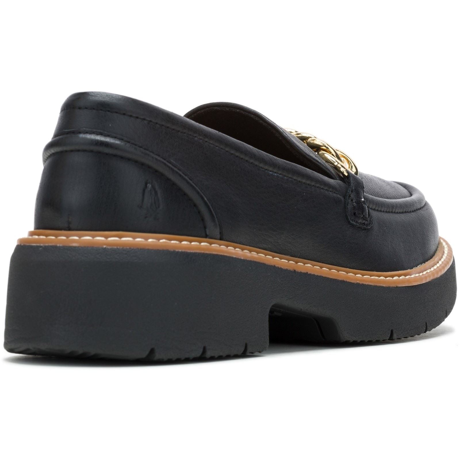 Hush Puppies Jodie Damen Schwarze Farbe Lederloafer