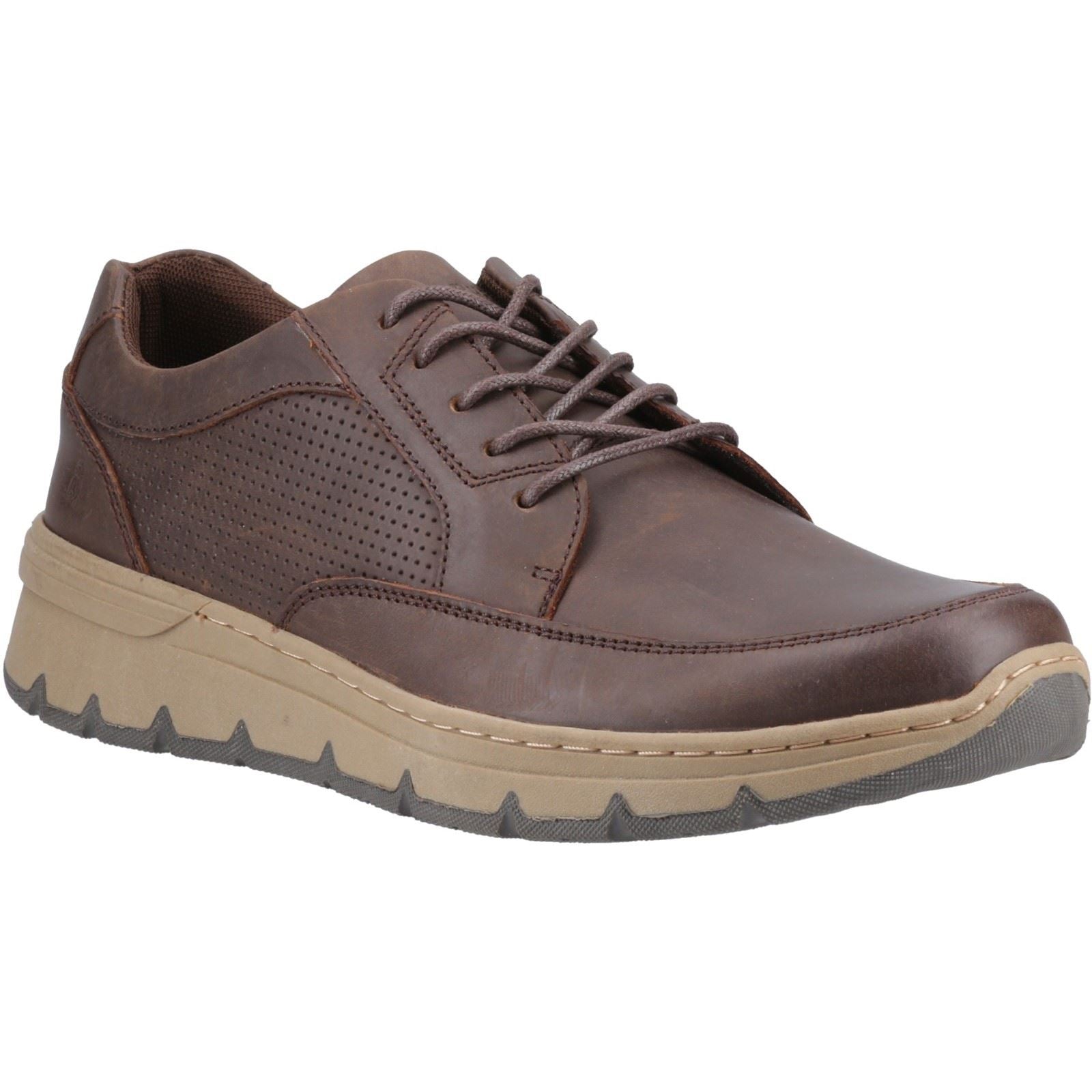 Hush Puppies Nelson Herren Schnürschuhe Aus Braunem Leder