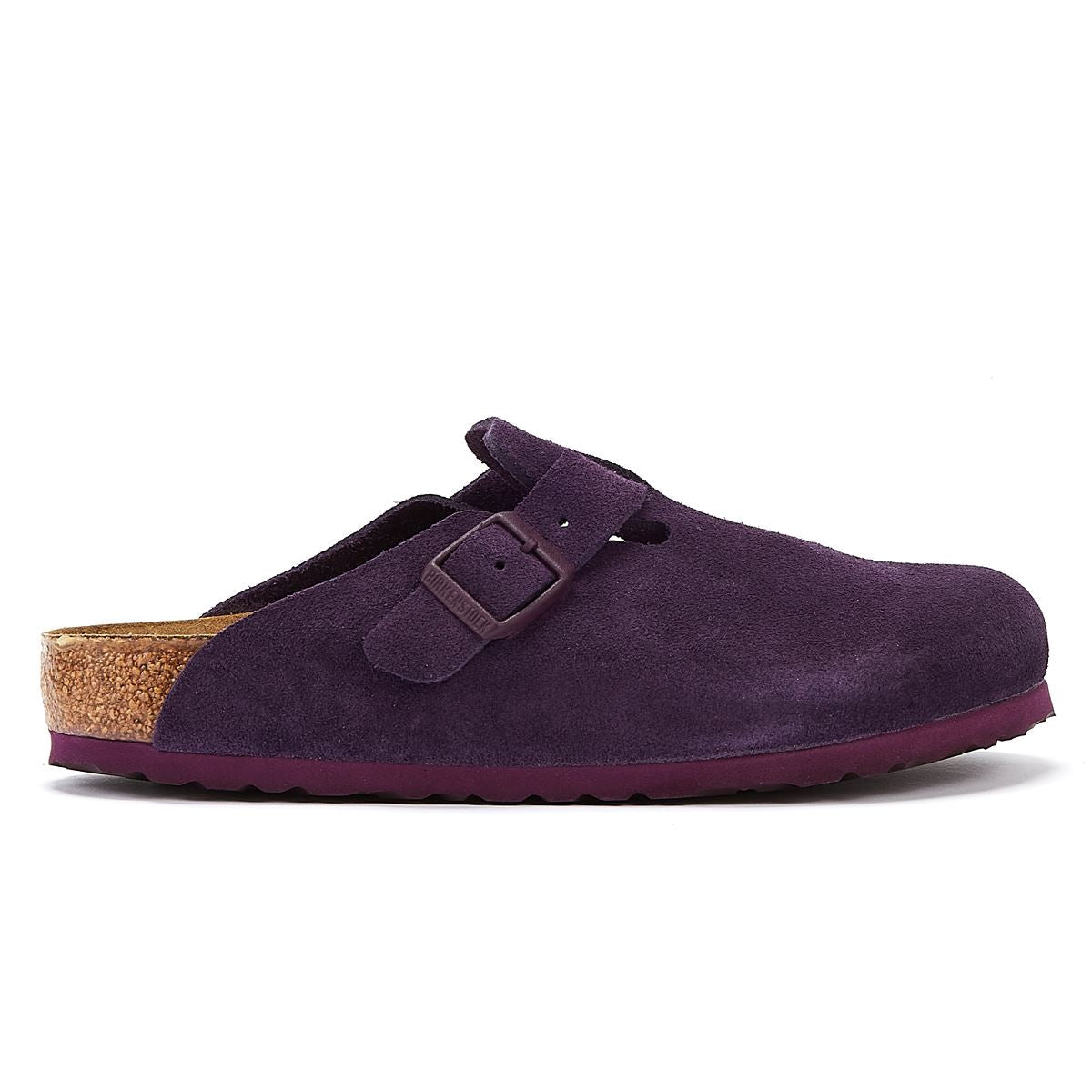 Birkenstock Boston Wildleder Lila Clogs