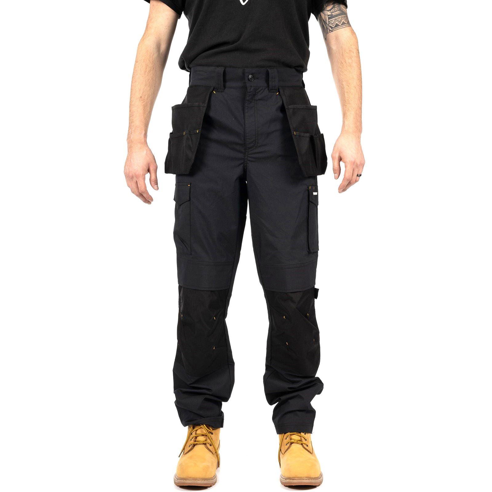 Caterpillar Nexus Holster Stretch Pocket Baumwoll Herren Schwarze Farbe Outdoor Hosen