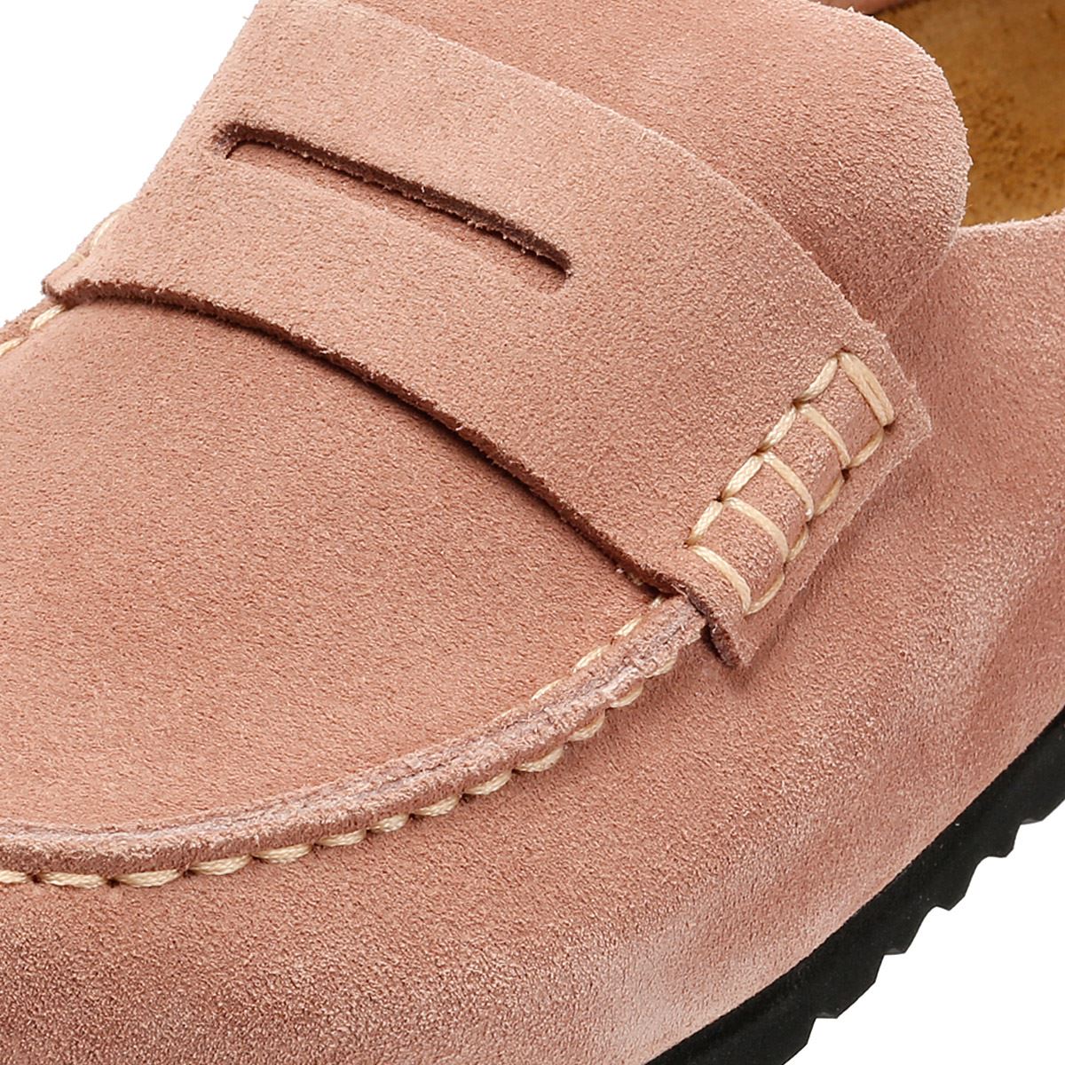 Birkenstock Naples Regular Wildleder Damen Pink Clogs