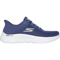 Skechers Go Walk Flex Textile Damen Sneaker In Blau/grün