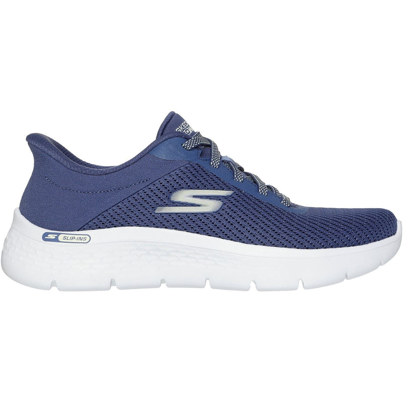 Skechers Go Walk Flex Textile Damen Sneaker In Blau/grün