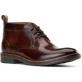Base London Lincoln Leder Herren Burnt Brown Knöchelstiefel