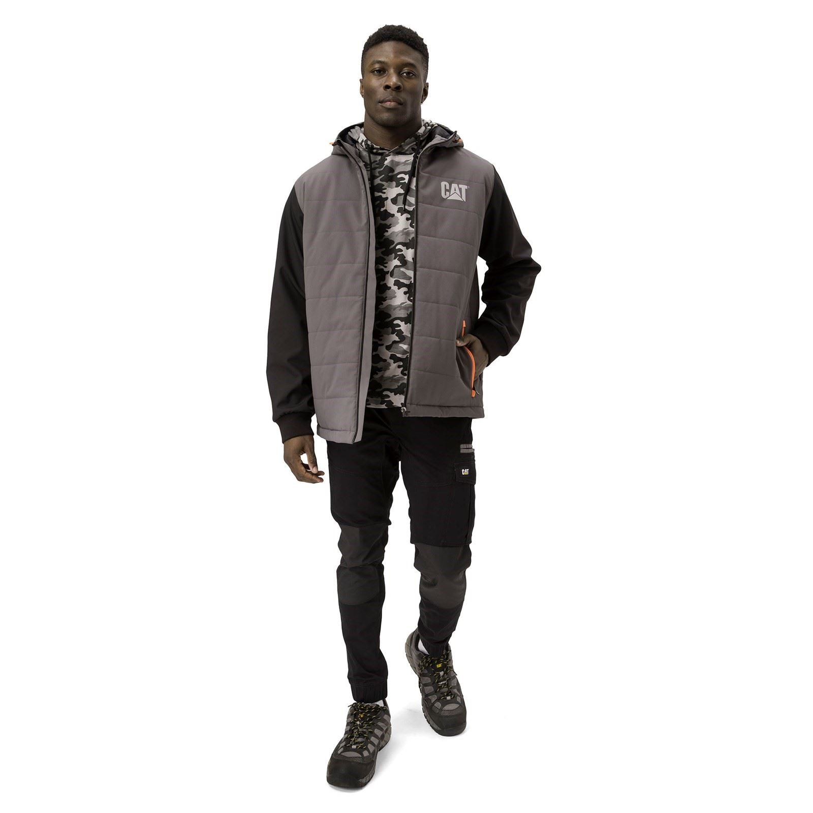Caterpillar Tech Hybrid Herren Schwarze Jacke