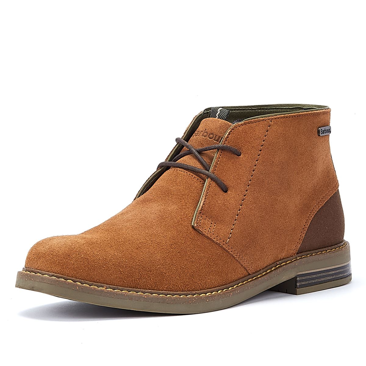 Barbour Hellbraune Wildleder-Herrenstiefel