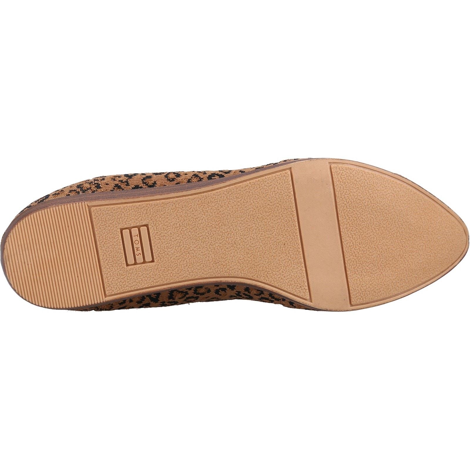 TOMS Katie Hundert Prozent Baumwolle Damen Braune Flachschuhe