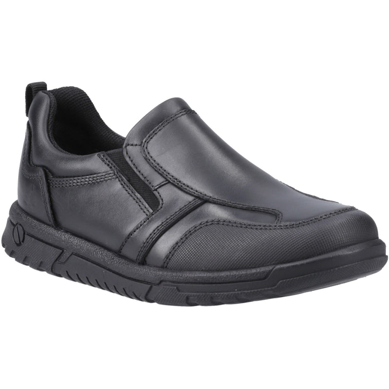 Hush Puppies Sergio Lederslipper In Schwarz Für Jungen