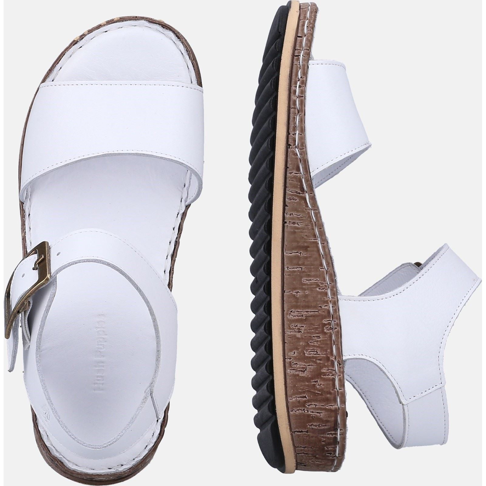 Hush Puppies Ellie Damen Sandalen Aus Weißem Leder