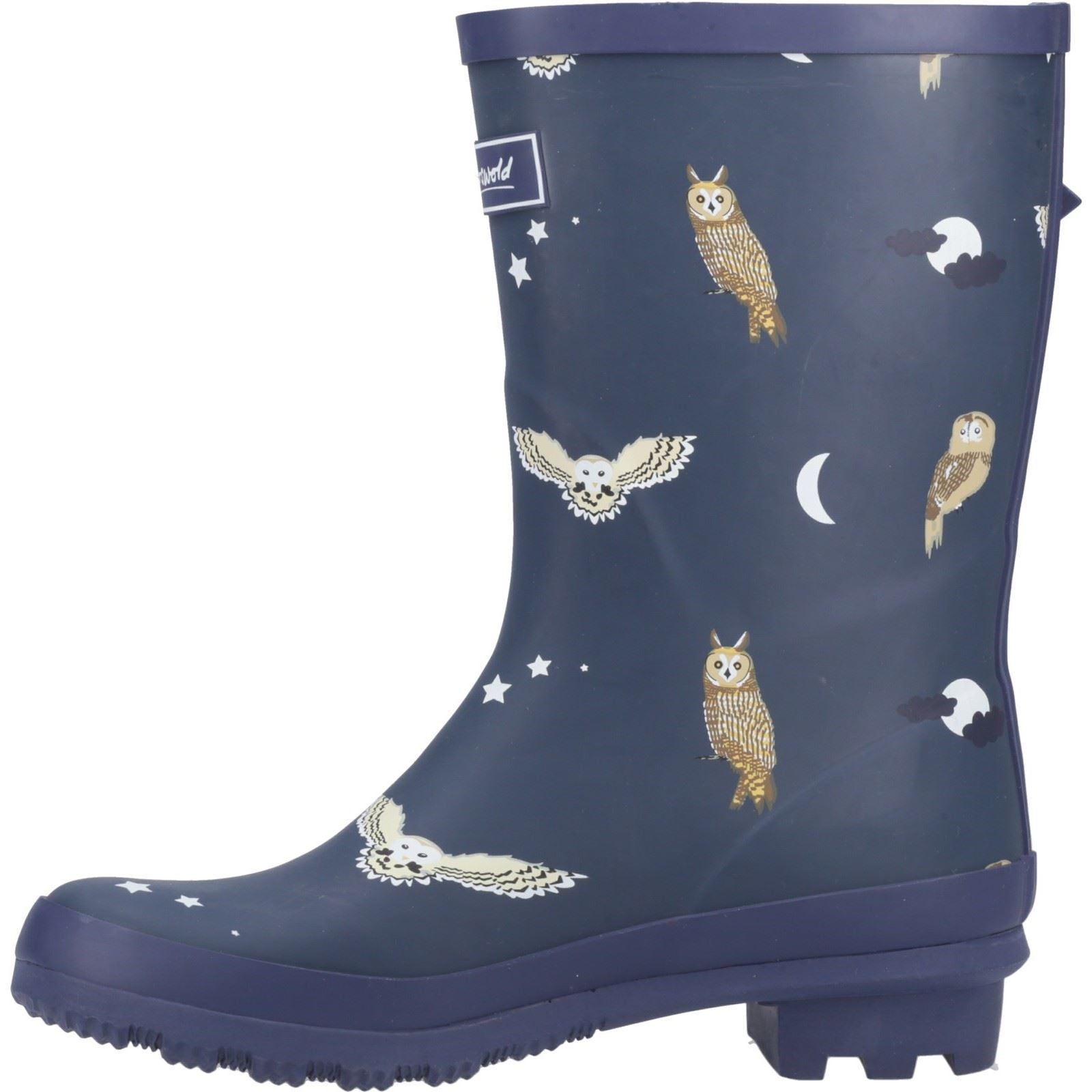 Cotswold Woodland Mid Gummistiefel Für Damen Mit Eulenmuster