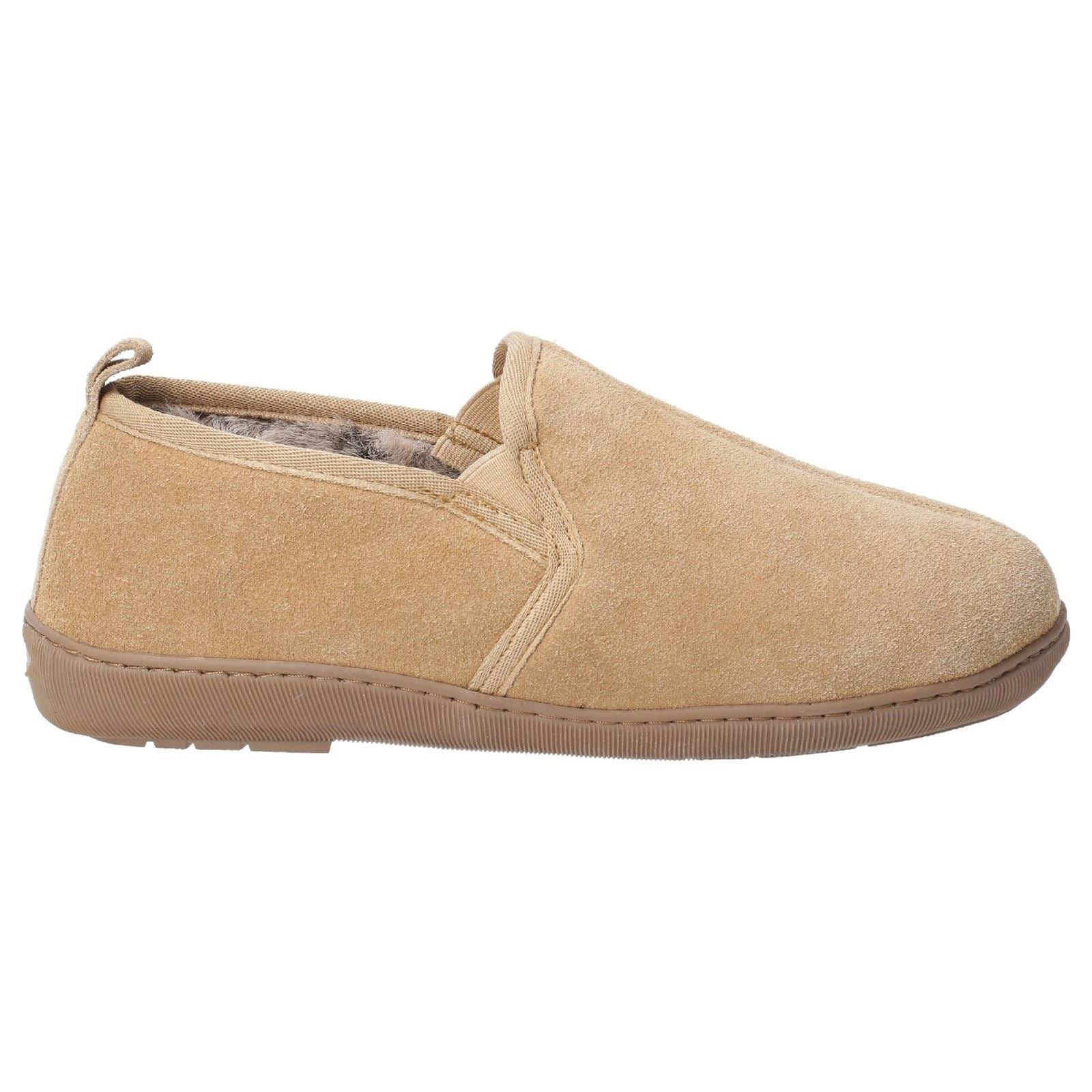Hush Puppies Arnold Wildleder-Hausschuhe Für Herren In Beigefarben