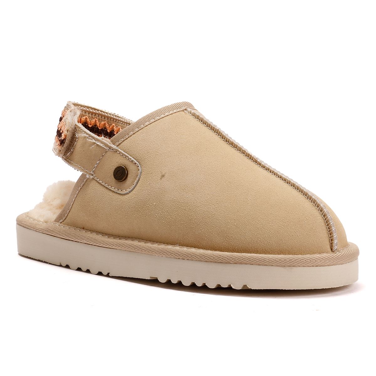 Osprey London The Constellation Wildleder Damen Beigen Hausschuhe