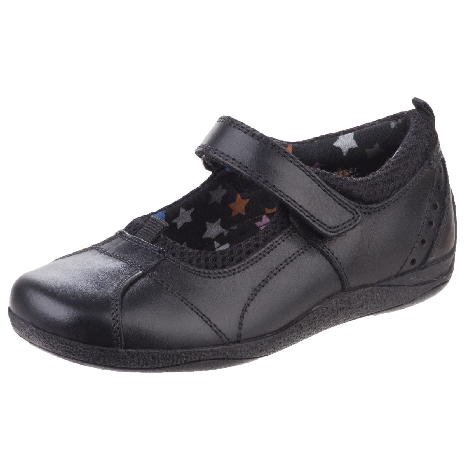 Hush Puppies Cindy Junior Mädchenschuhe Aus Schwarzem Leder