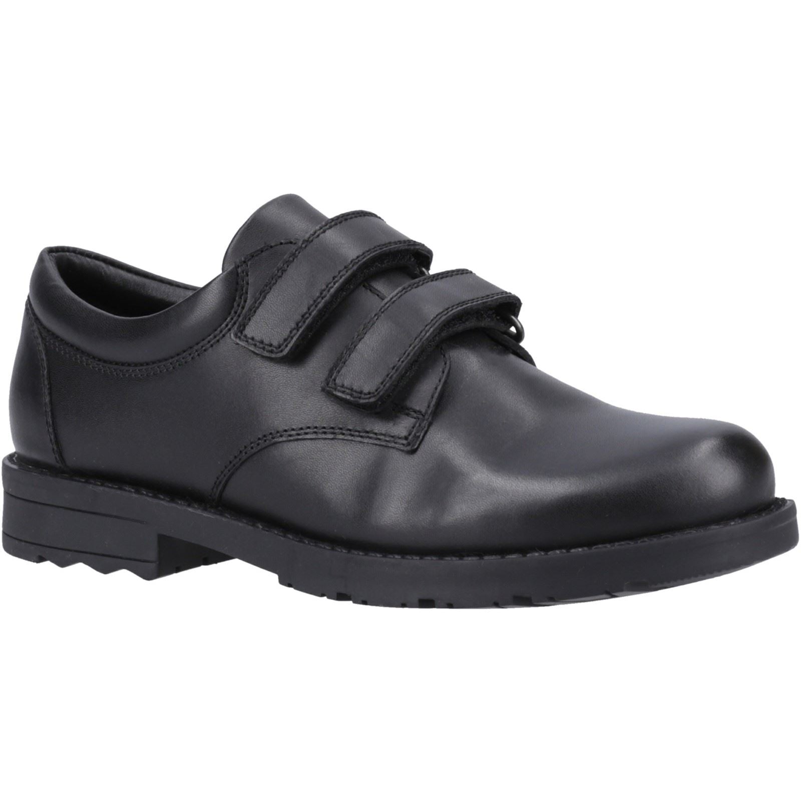Hush Puppies Barry Junior Lederschuhe Für Jungen In Schwarz