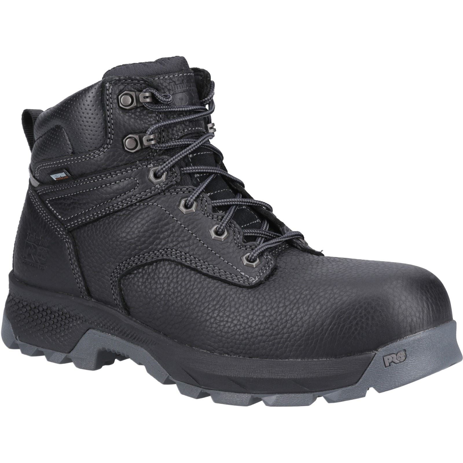 Timberland Pro Titan Sechszoll Leder Schwarze Sicherheitsschuhe