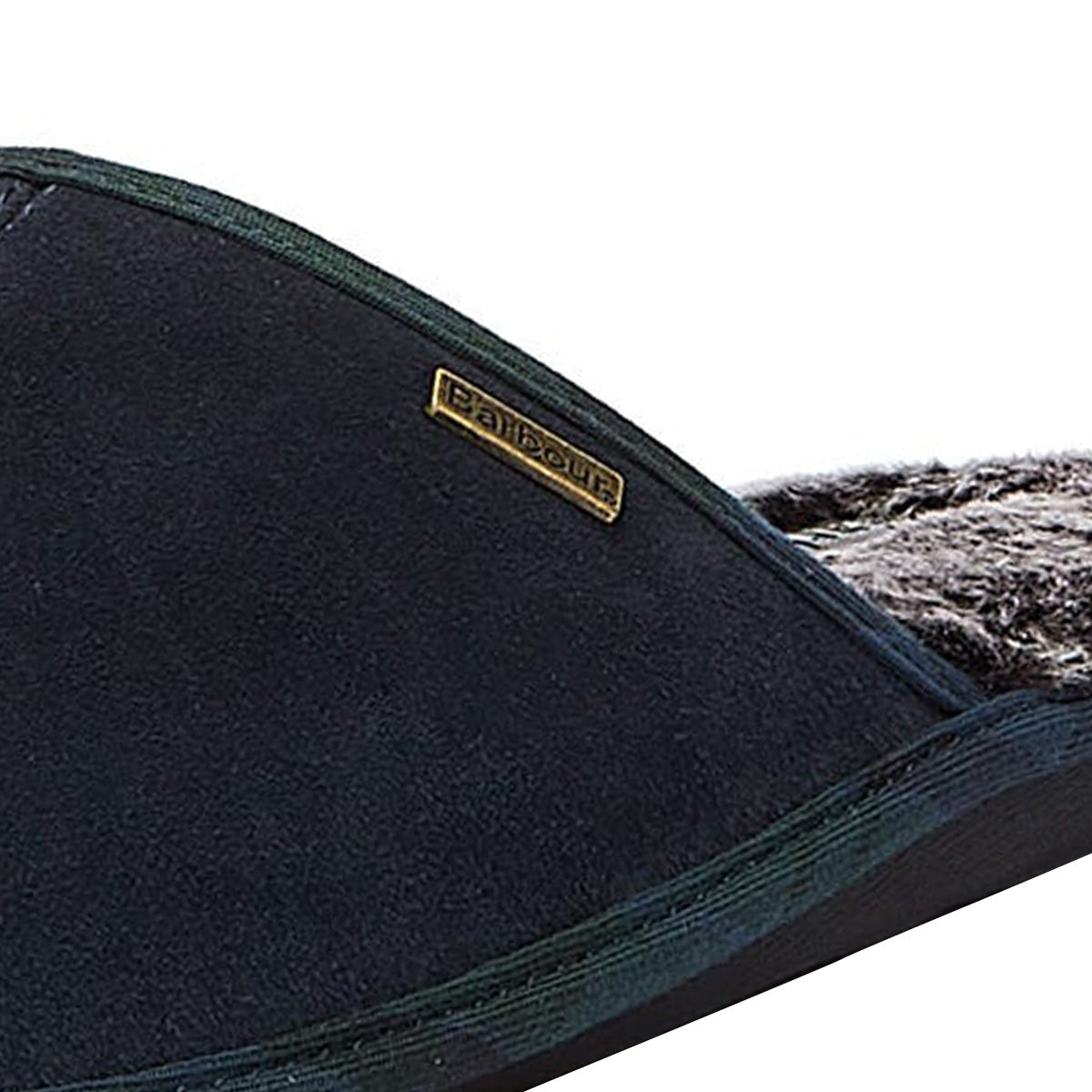Barbour Junge Wildleder-Herrenhausschuhe In Marineblau