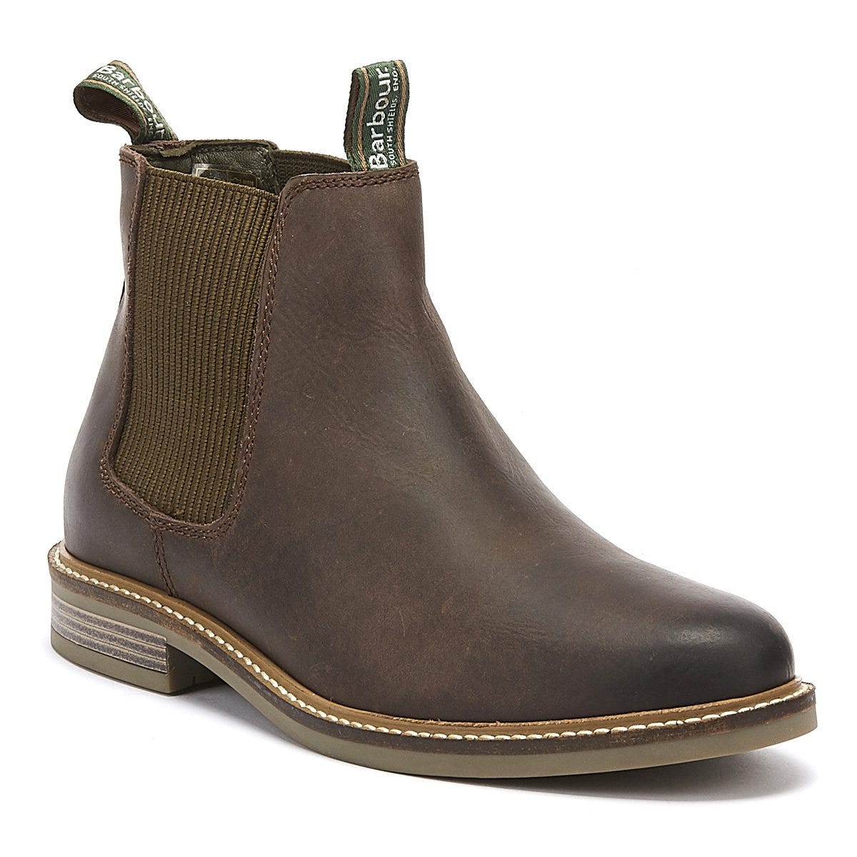 Barbour Farsley Herren Choco Braun Chelsea Stiefel